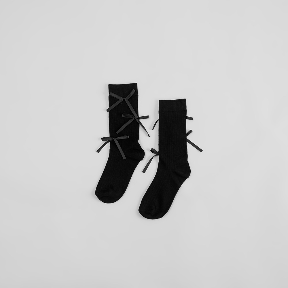 リボンモチーフソックス 3色展開