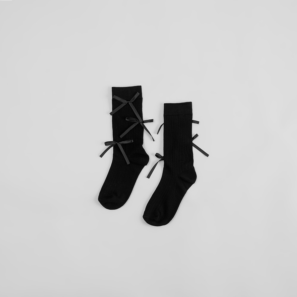 リボンモチーフソックス 3色展開