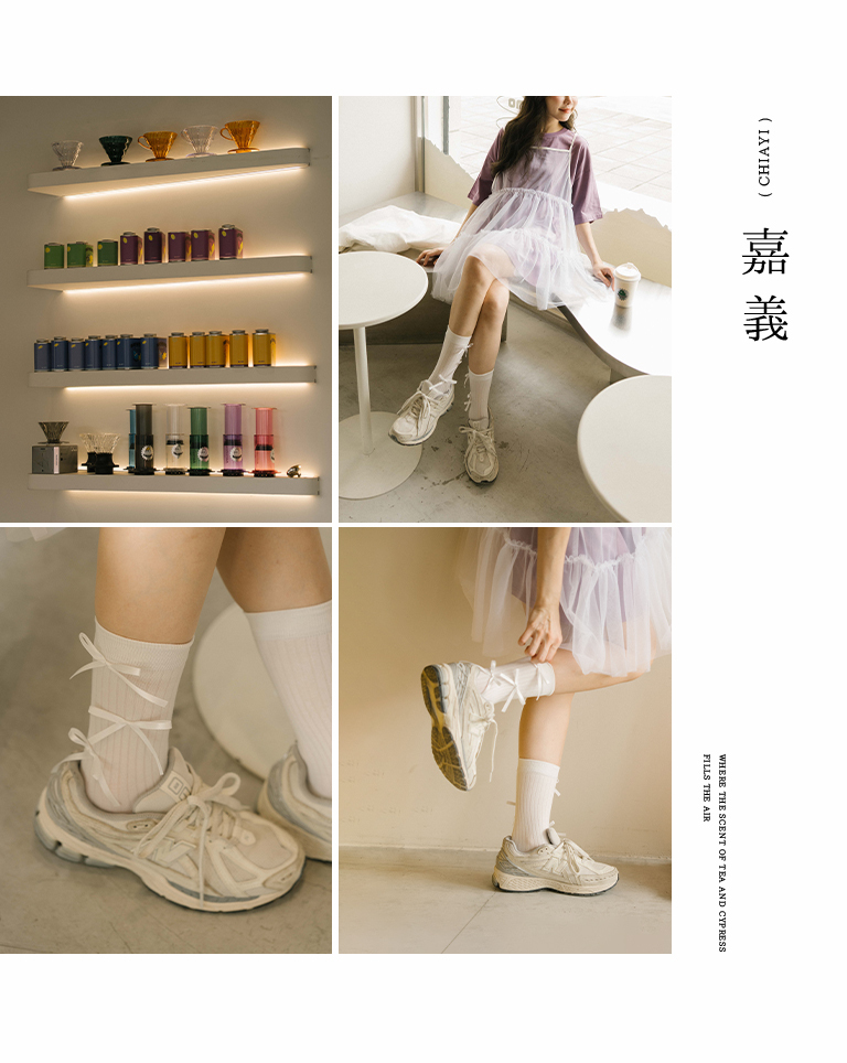 リボンモチーフソックス 3色展開