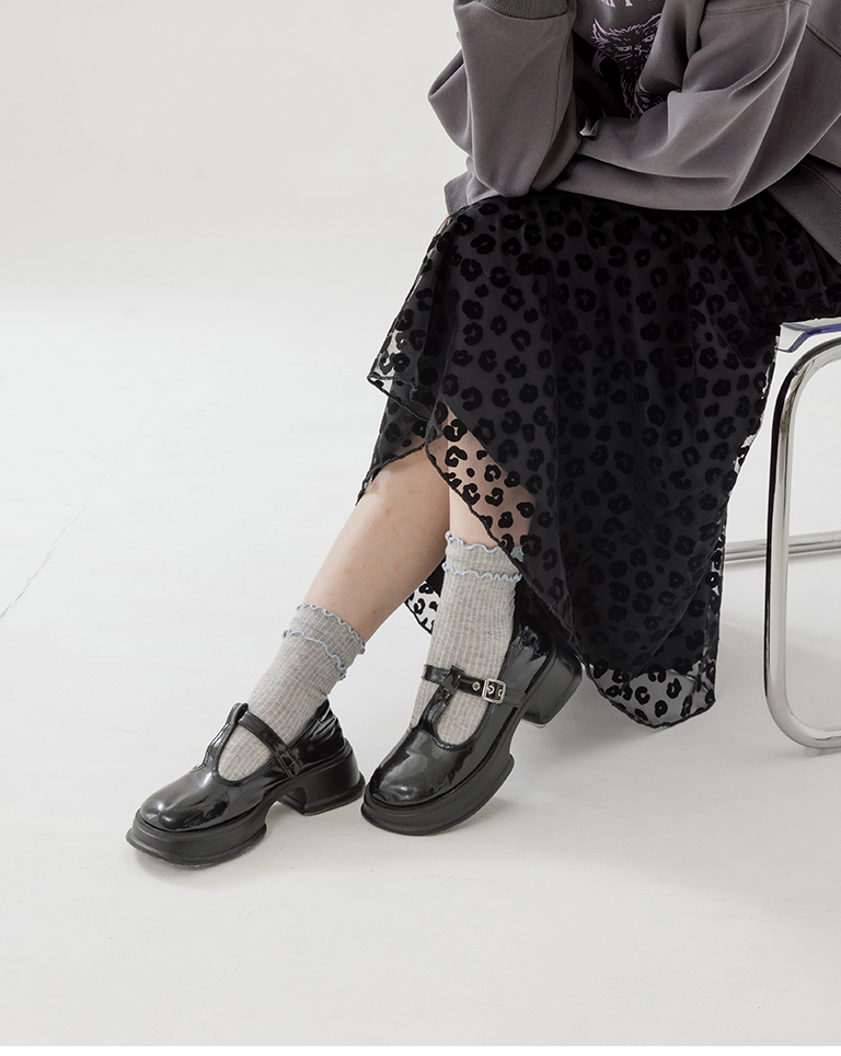 ダブルフリルカラフルドットソックス 4色展開