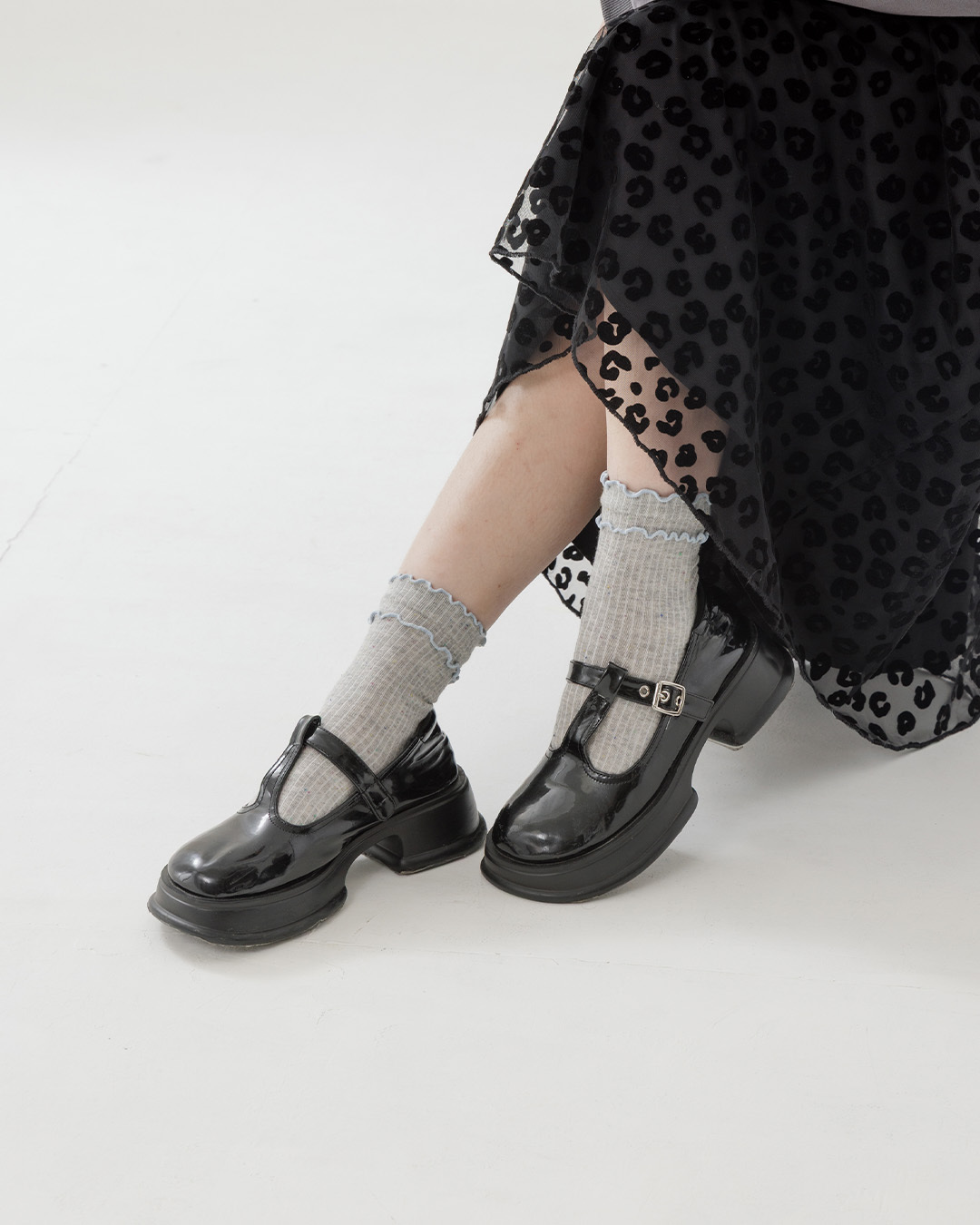 ダブルフリルカラフルドットソックス 4色展開