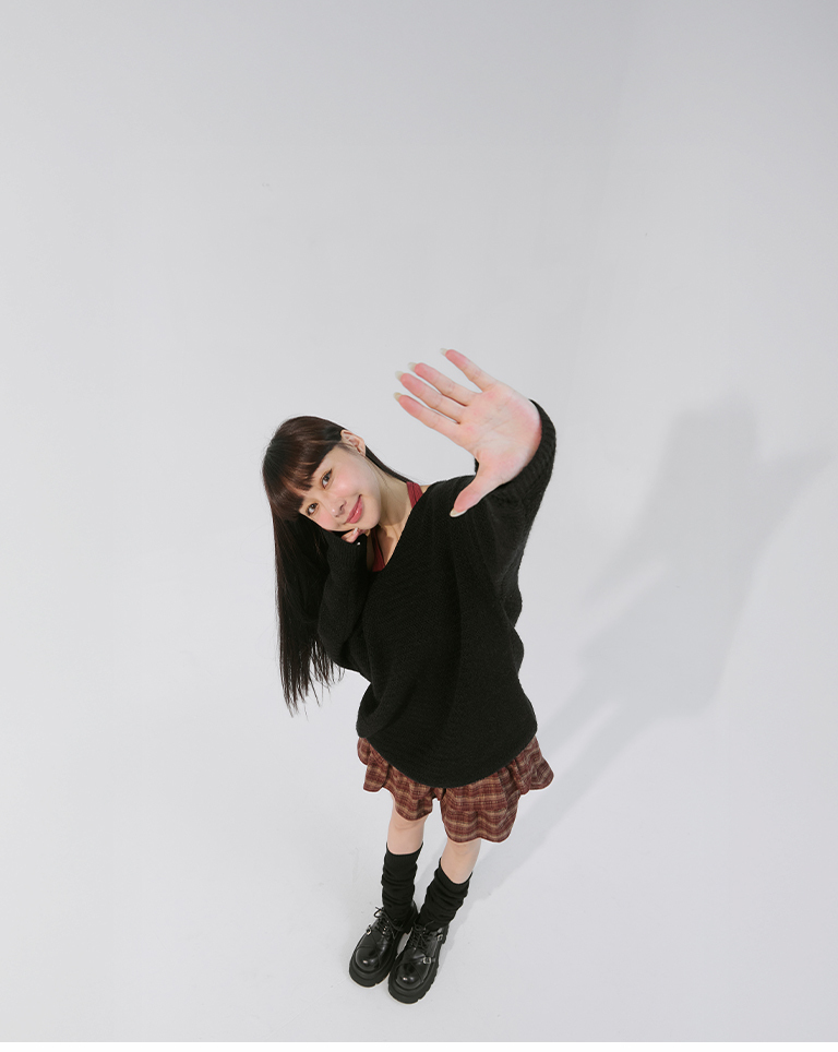 たるみロングニットソックス 2色展開