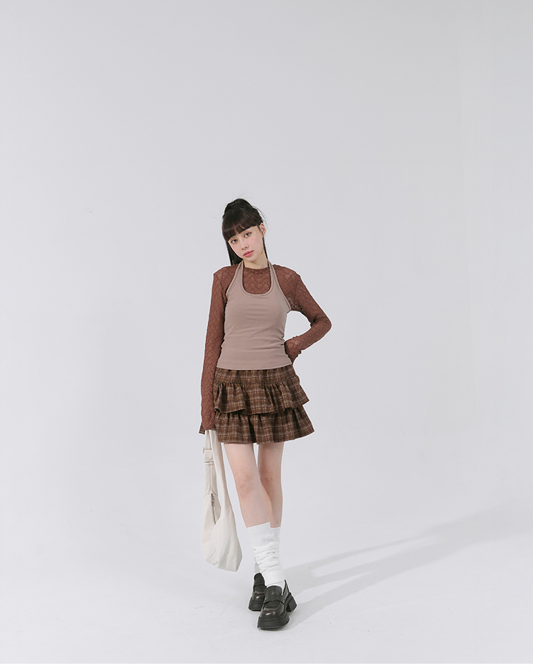 たるみロングニットソックス 2色展開