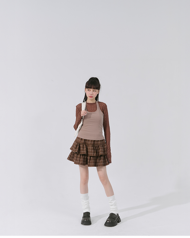 たるみロングニットソックス 2色展開