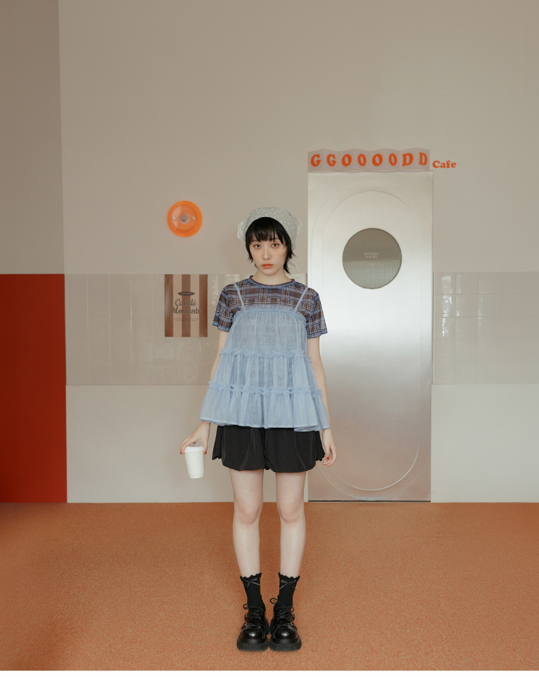 リボンドットミドルソックス 4色展開