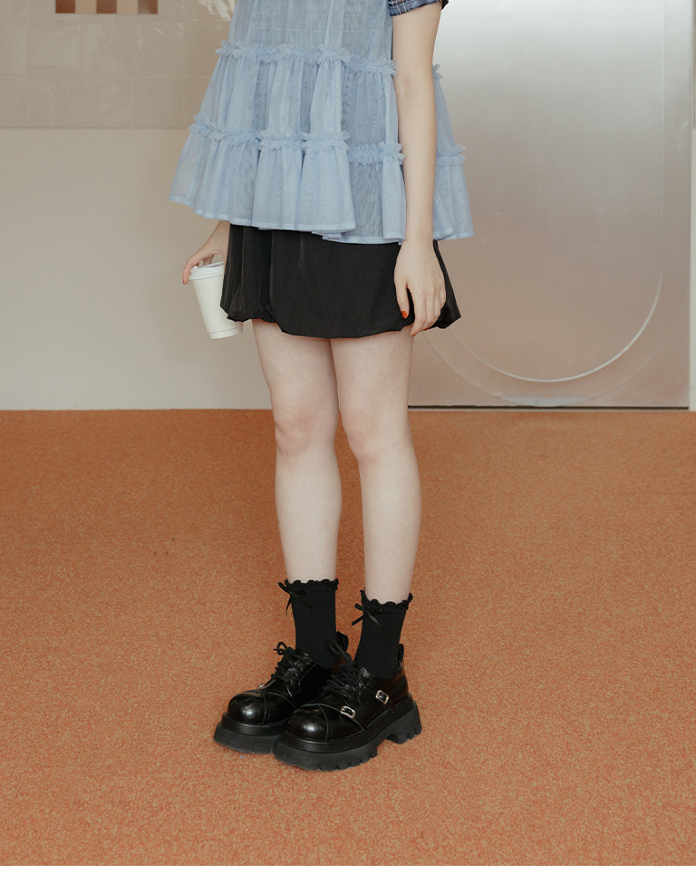 リボンドットミドルソックス 4色展開