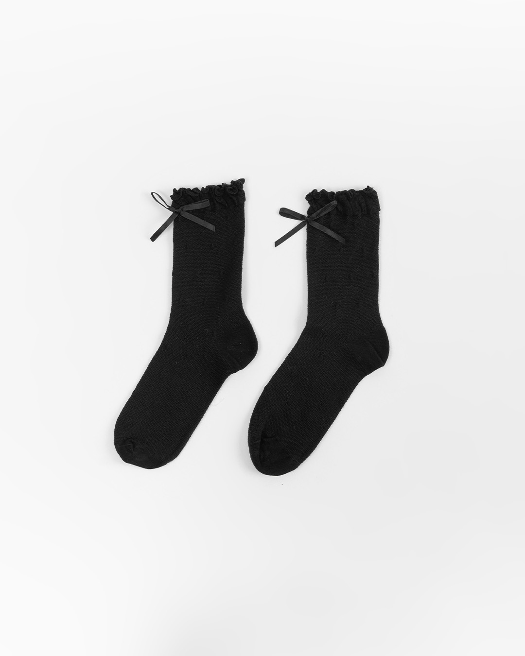 リボンドットミドルソックス 4色展開