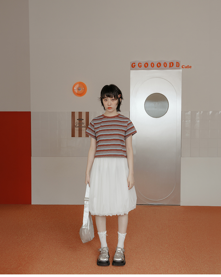 リボンドットミドルソックス 4色展開