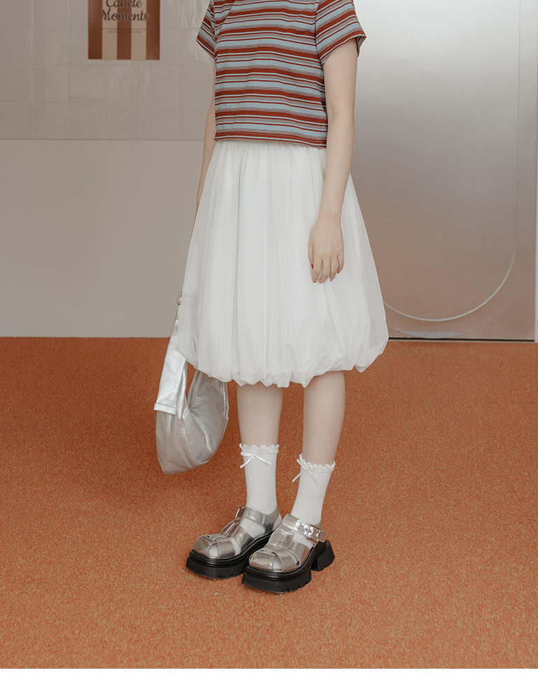 リボンドットミドルソックス 4色展開