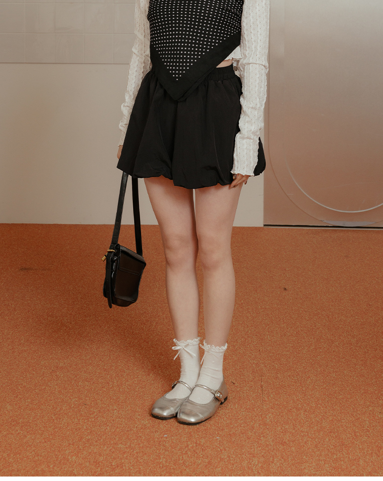 リボンドットミドルソックス 4色展開