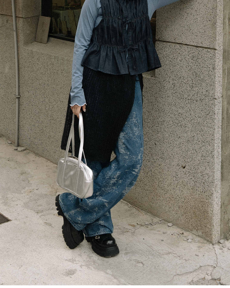 ドローストリングレースニットスカート 3色展開