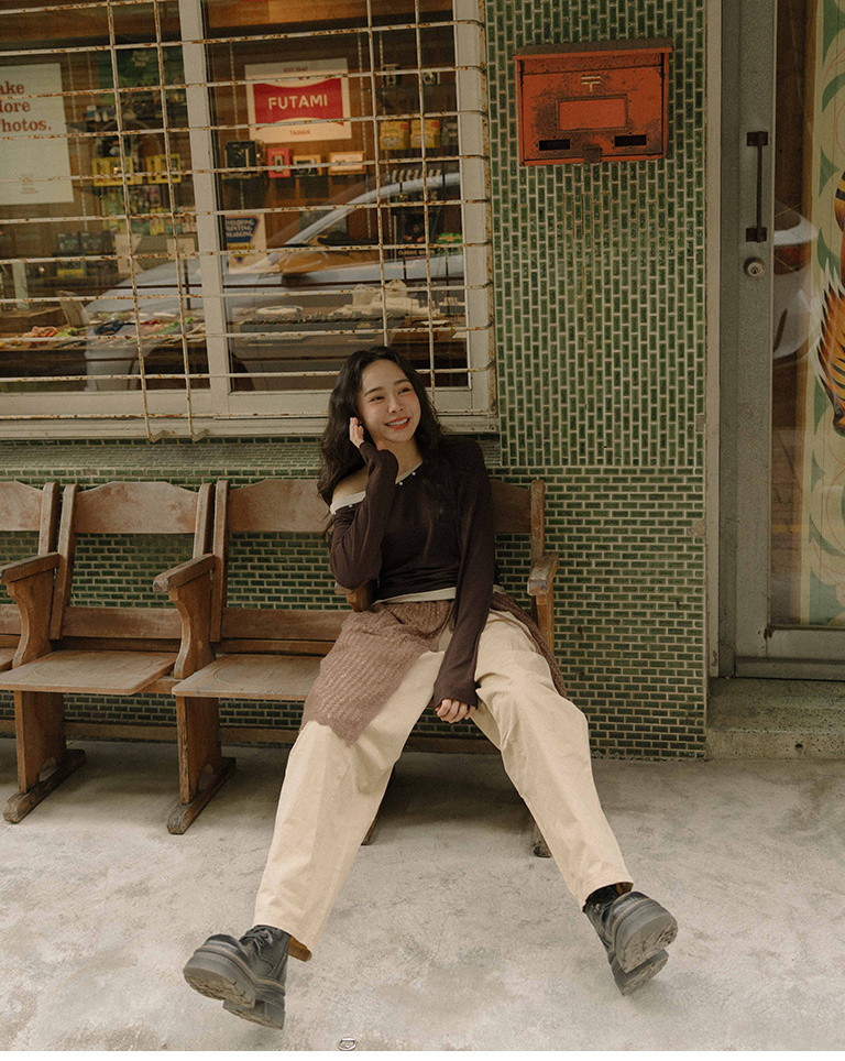 ドローストリングレースニットスカート 3色展開