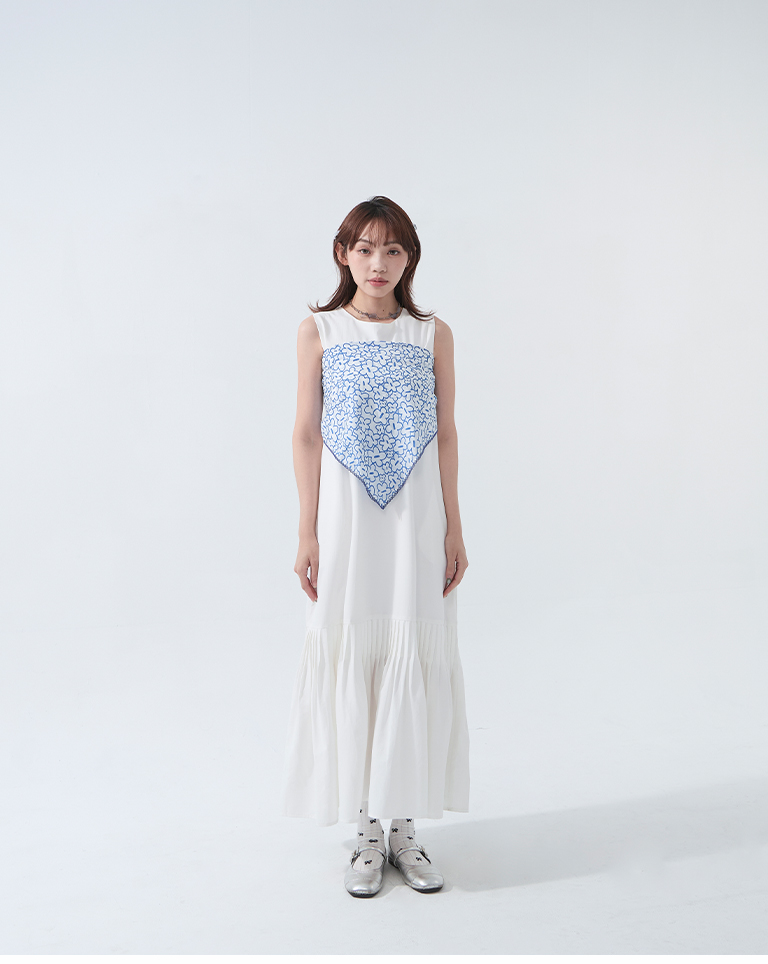 フラワーレース大判スカーフ