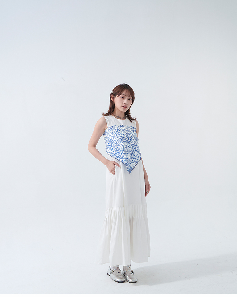 フラワーレース大判スカーフ