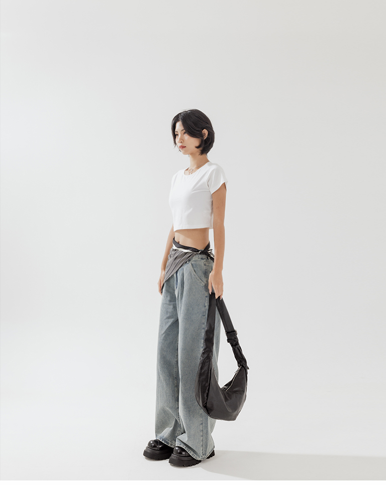 ジオメトリック柄スカーフ 2色展開