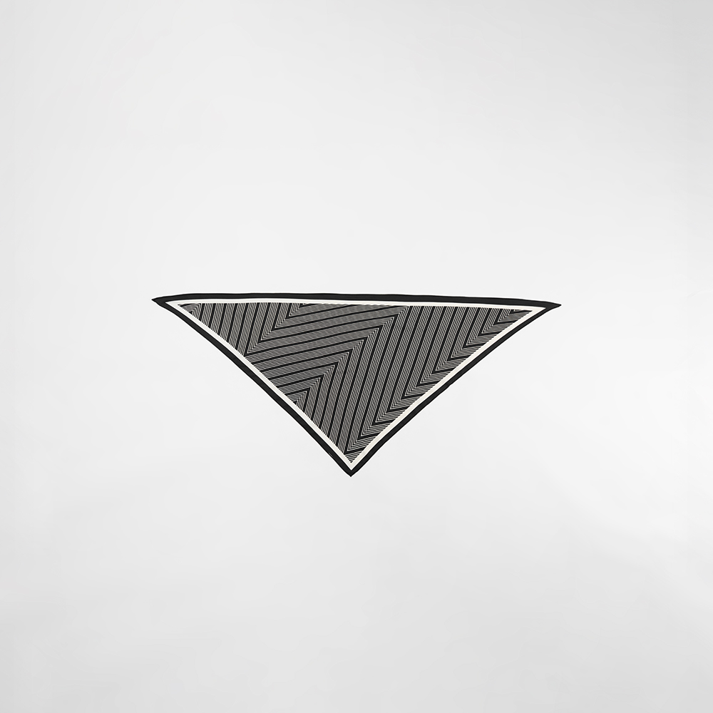 ジオメトリック柄スカーフ 2色展開