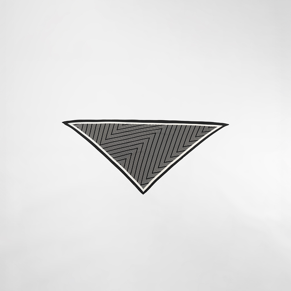 ジオメトリック柄スカーフ 2色展開