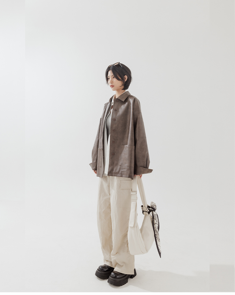 ジオメトリック柄スカーフ 2色展開