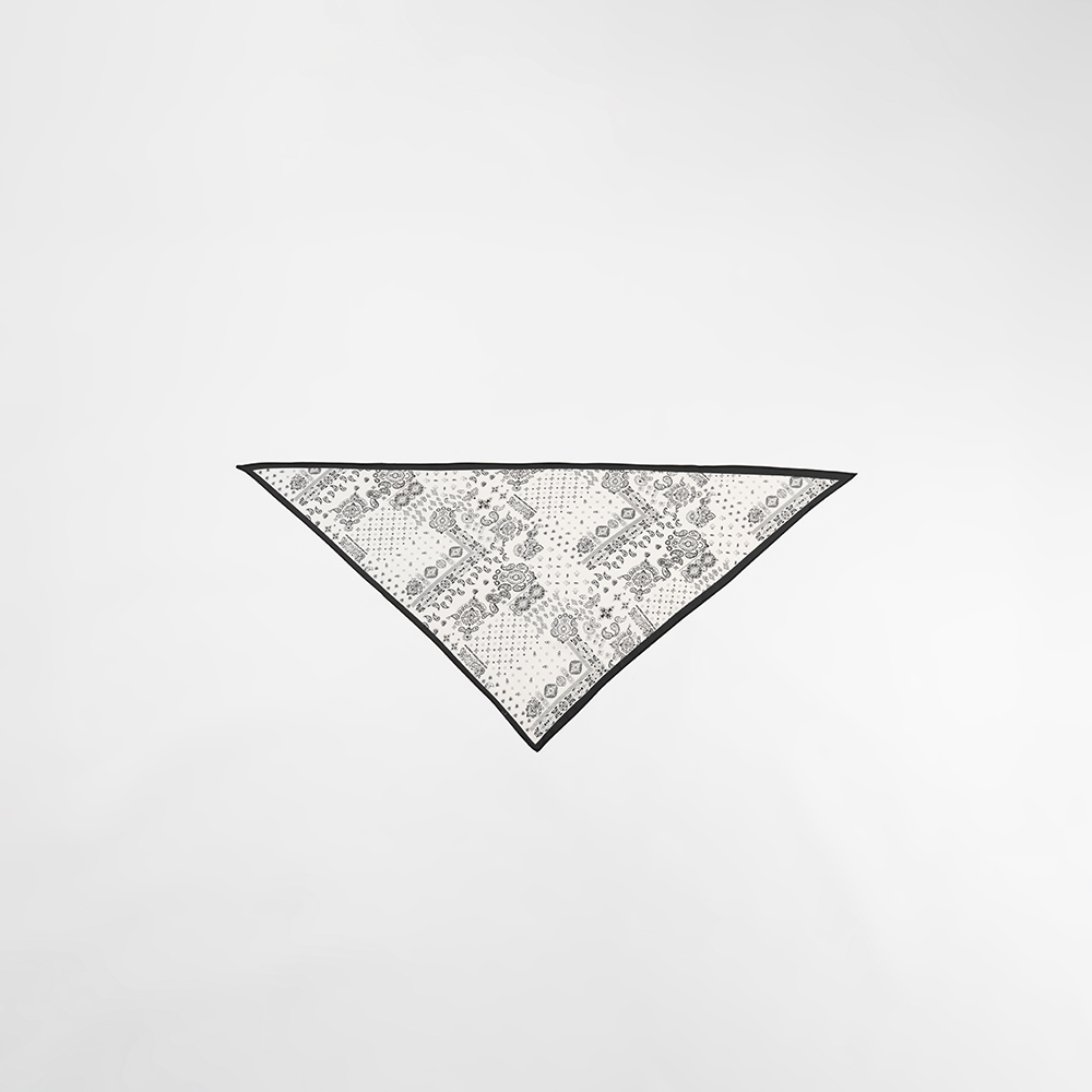 ジオメトリック柄スカーフ 2色展開