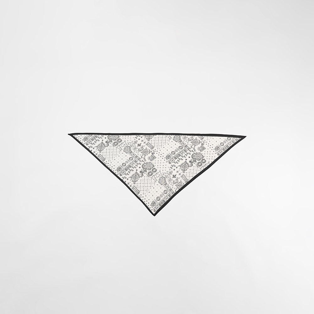 ジオメトリック柄スカーフ 2色展開