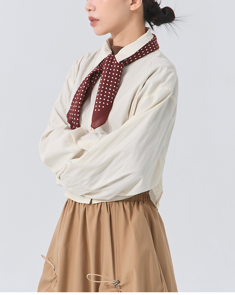 ドットデザイン大判スカーフ 2色展開