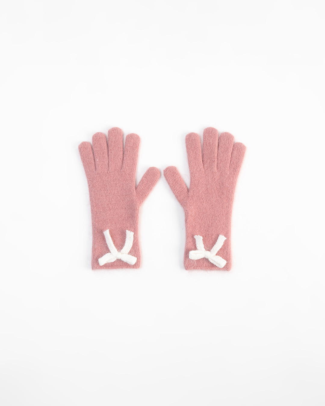 リボンフィンガーホールニットグローブ 3色展開