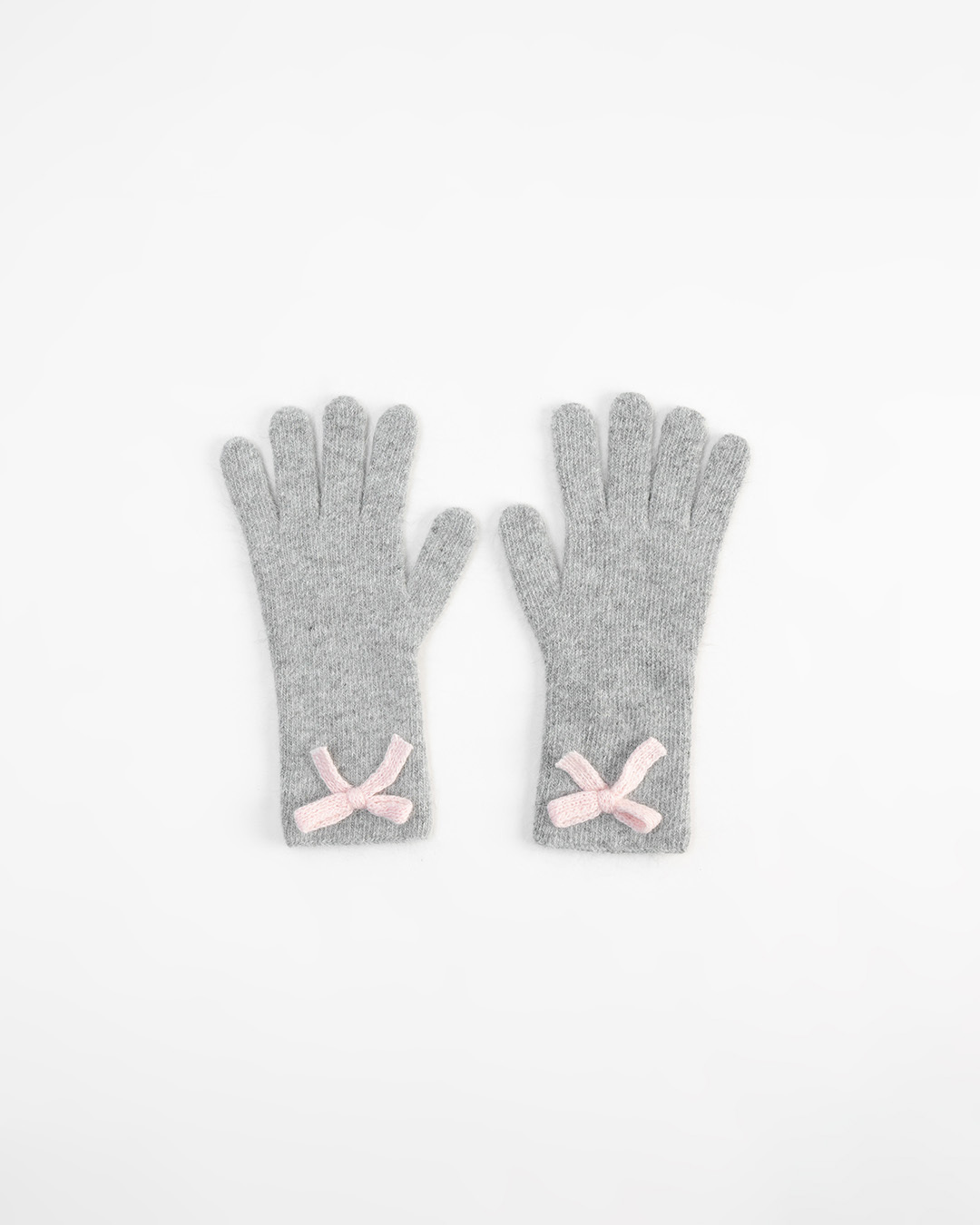 リボンフィンガーホールニットグローブ 3色展開