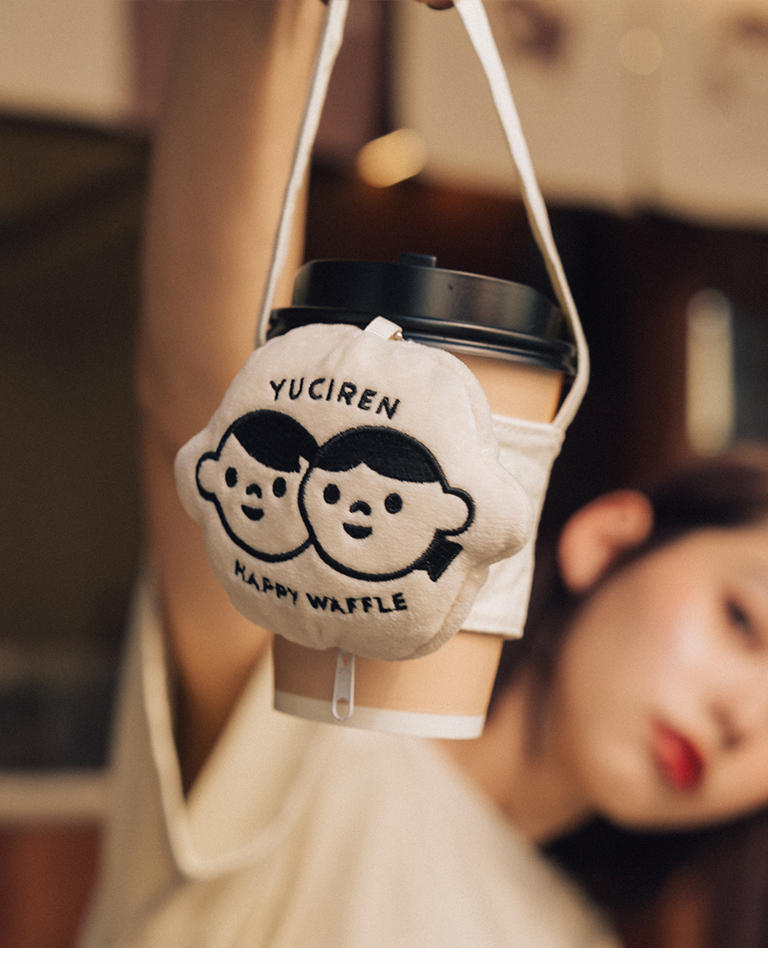 魚刺人-刺繡ドリンクホルダー