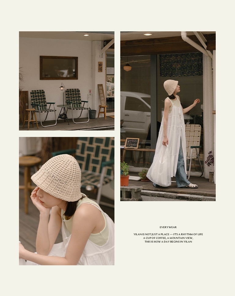 ニットバケットハット 3色展開