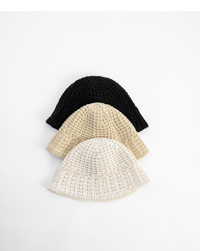 ニットバケットハット 3色展開