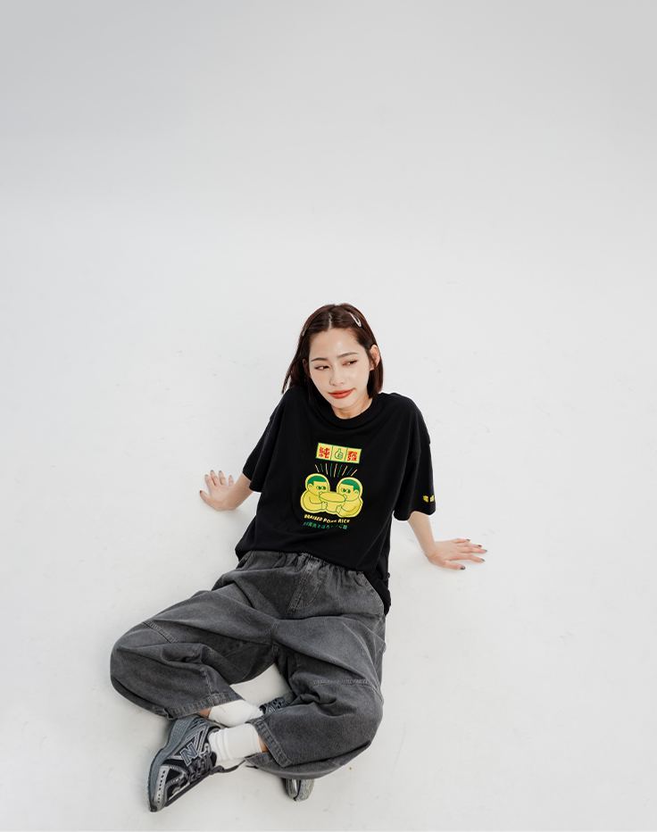 純發-刺繡Tシャツ
