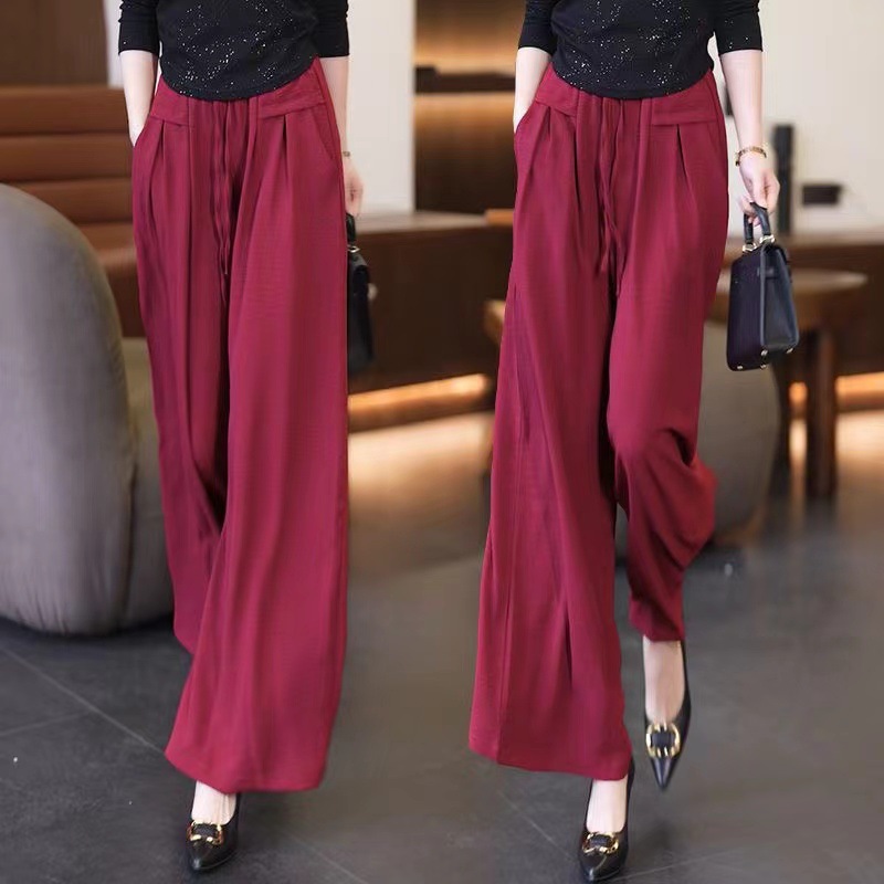 【腿長拉長6cm】百褶休閒褲裙