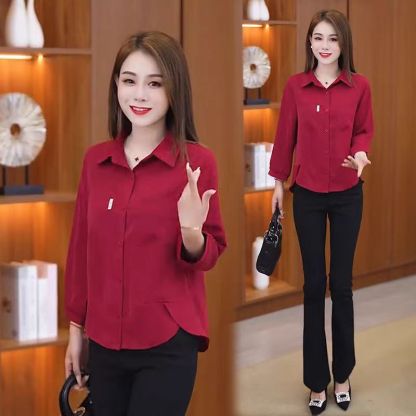 韓版時尚減齡襯衫