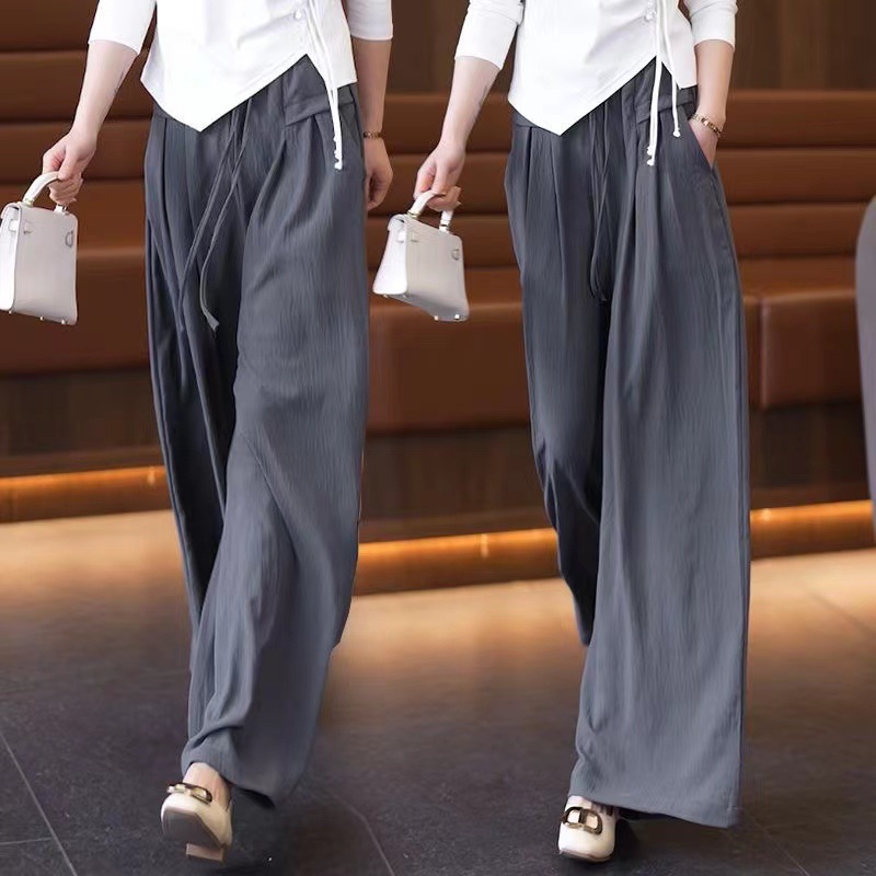 【腿長拉長6cm】百褶休閒褲裙