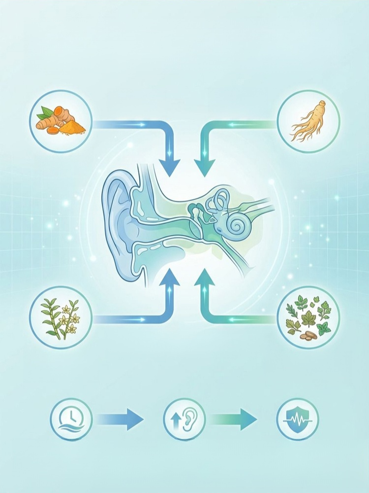 【耳鳴救星】姜黃雙參石斛護耳片（3天告別蟬鳴・清爽聽力・草本調理）