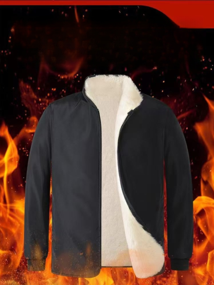 皮毛中老年一體羊皮棉襖冬季加厚防寒男