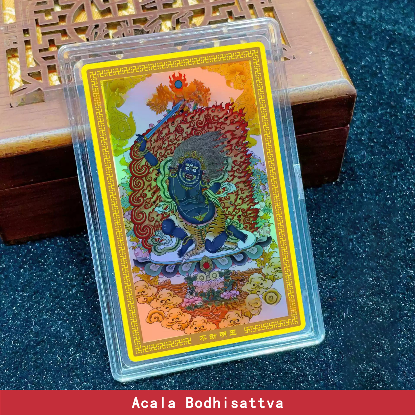 Colorful Craft Gold Foil Thangka Phone Sticker of the Guardian Buddhas Corresponding to the Twelve Chinese Zodiac Signs 