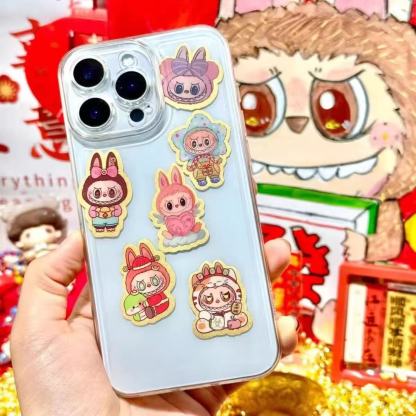 LABUBU足金999卡通金箔手机贴
