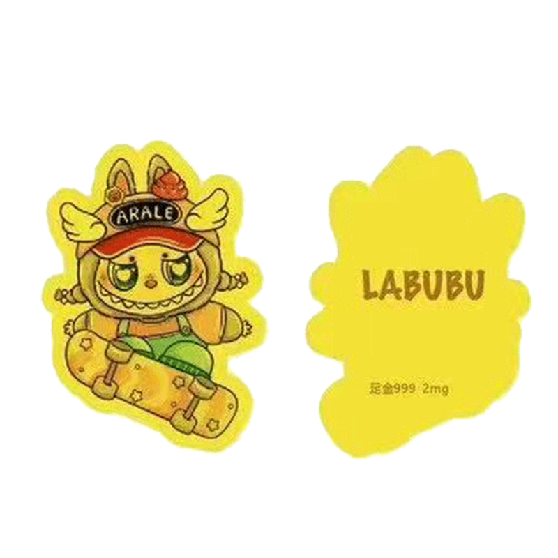 LABUBU足金999卡通金箔手机贴