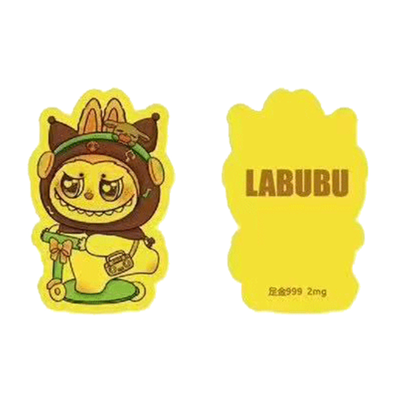 LABUBU足金999卡通金箔手机贴