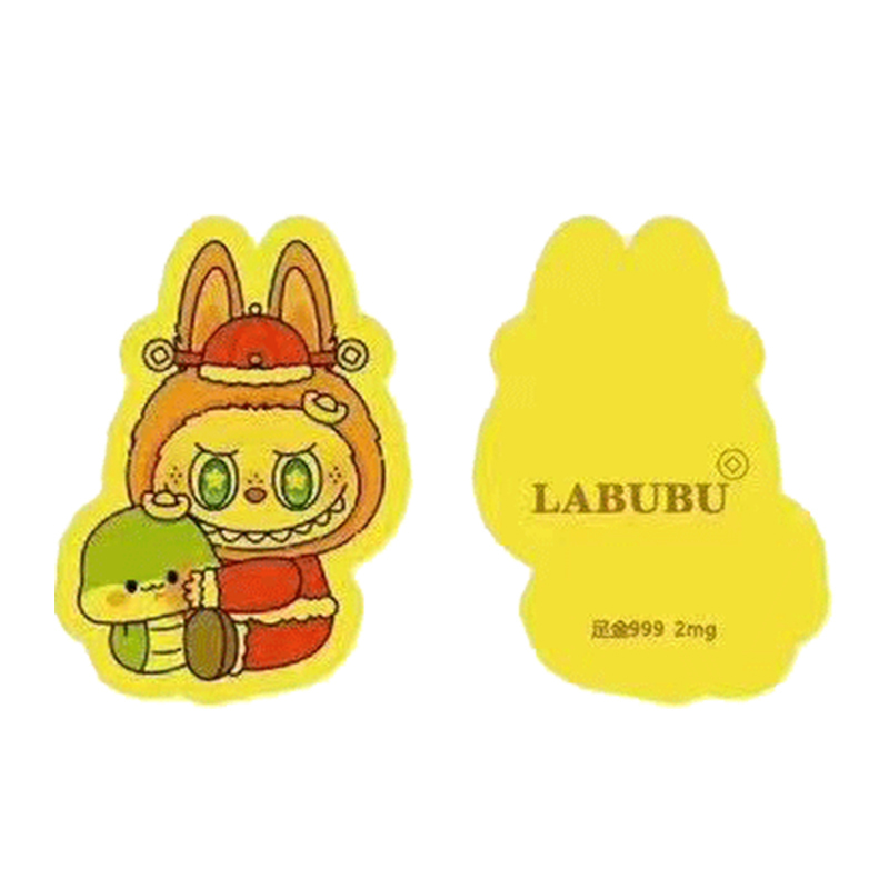 LABUBU足金999卡通金箔手机贴