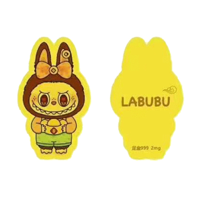 LABUBU足金999卡通金箔手机贴