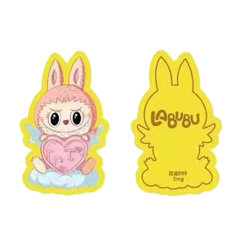 LABUBU足金999卡通金箔手机贴