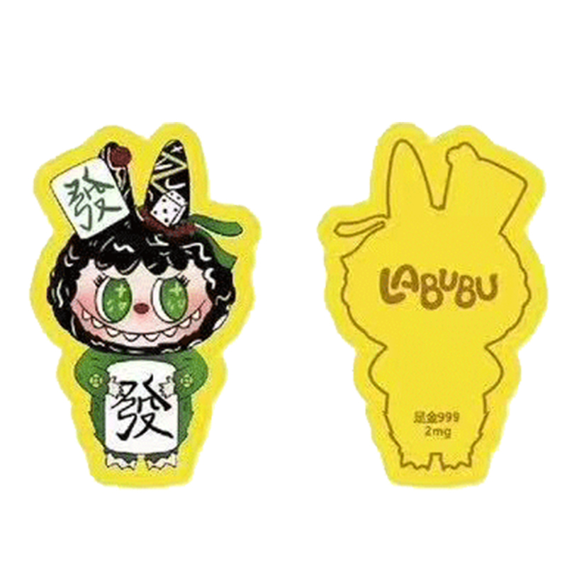 LABUBU足金999卡通金箔手机贴