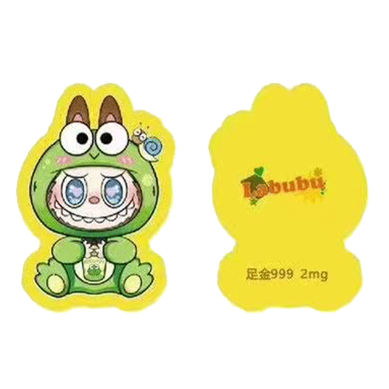 LABUBU足金999卡通金箔手机贴