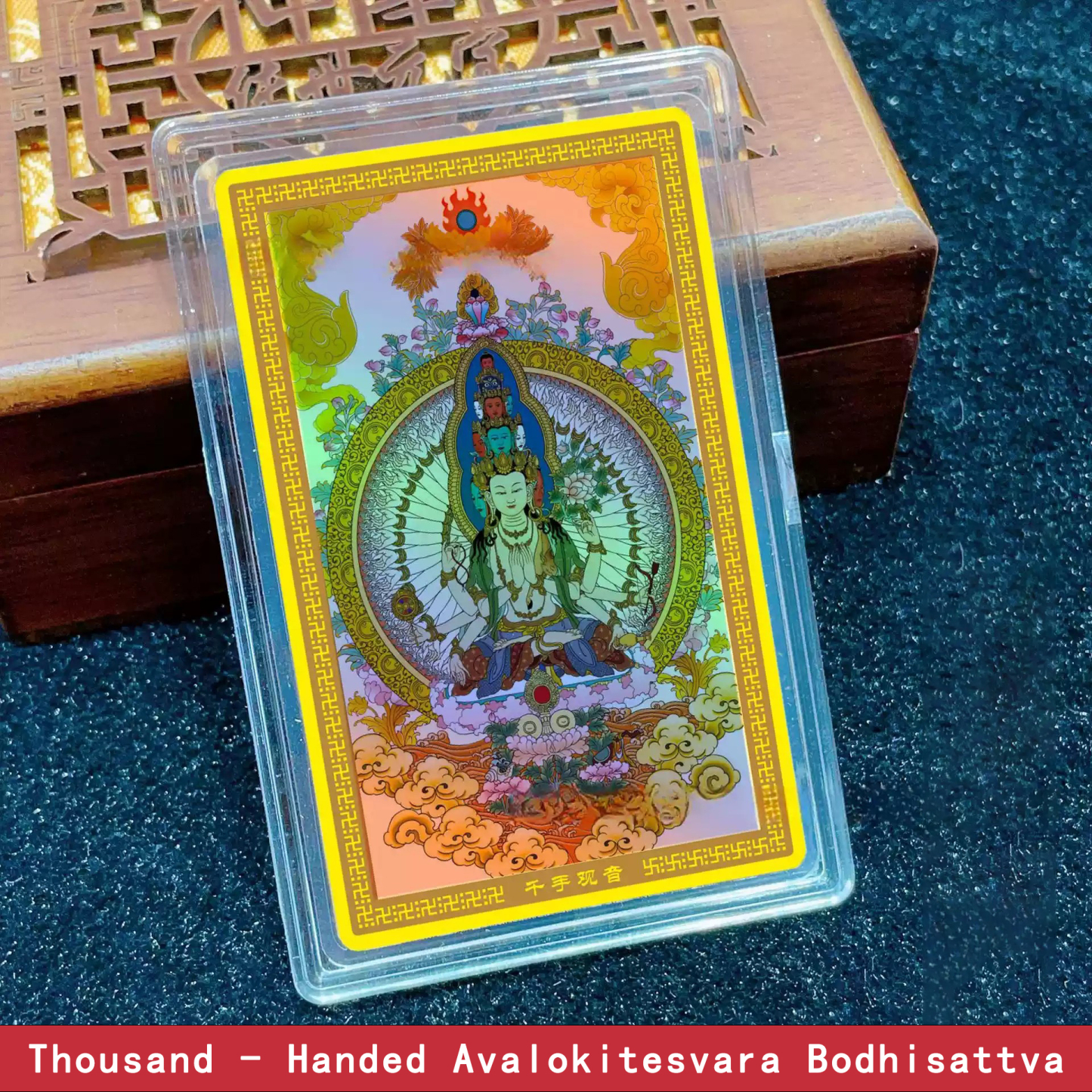 Colorful Craft Gold Foil Thangka Phone Sticker of the Guardian Buddhas Corresponding to the Twelve Chinese Zodiac Signs 
