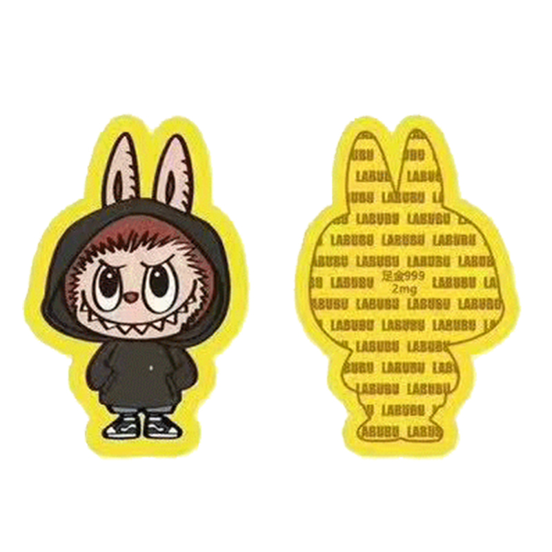 LABUBU足金999卡通金箔手机贴