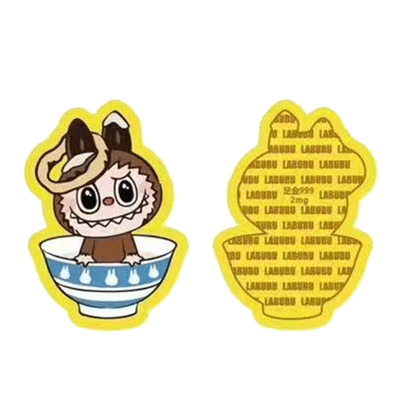 LABUBU足金999卡通金箔手机贴