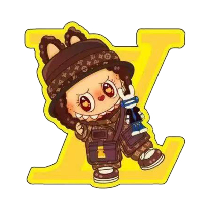 LABUBU足金999卡通金箔手机贴