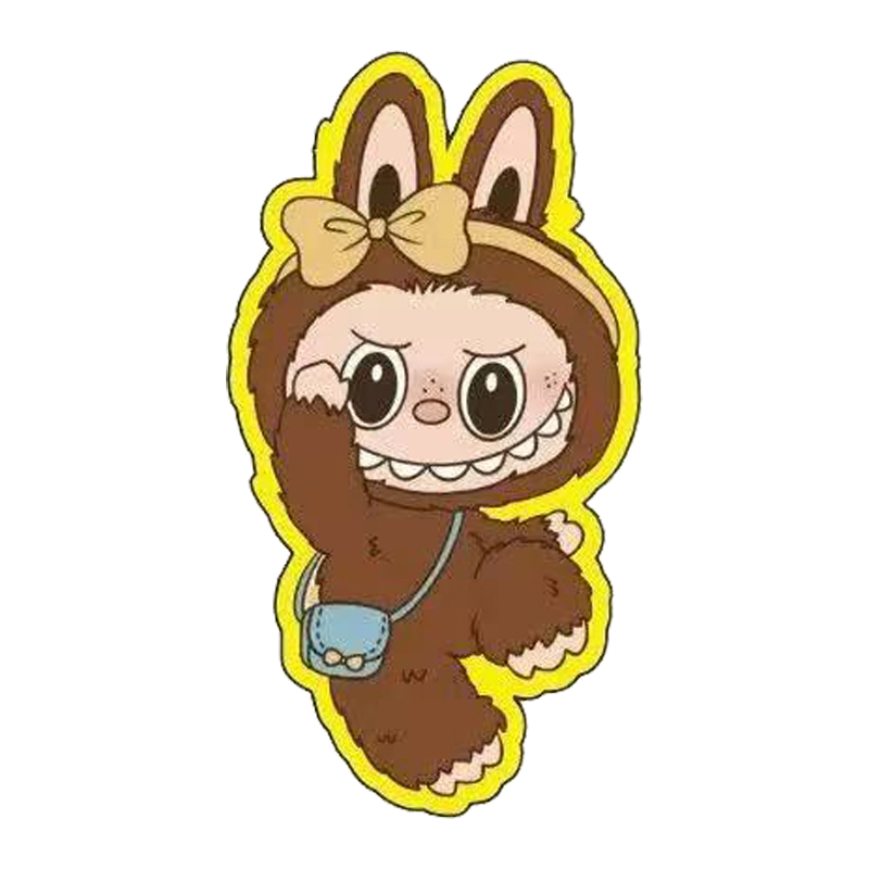 LABUBU足金999卡通金箔手机贴